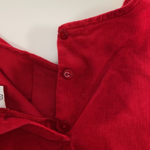 Vintage Toddler Corduroy Christmas Tree Dress - Picture 7 of 7